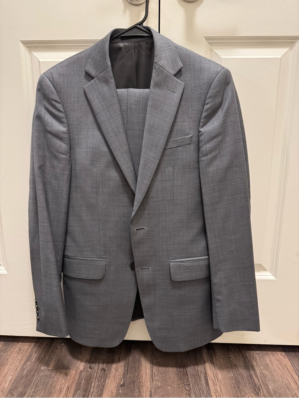 Calvin Klein Slim Fit Charcoal Grey Two-Piece Suit